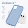 image:imageTENOC Phone Case Compatible with iPhone 13 amp iPhone 14 Black Case AntiFingerprint Protective Bumper Matte Cover for 61 InchSierra Blue