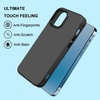 image:imageTENOC Phone Case Compatible with iPhone 13 amp iPhone 14 Black Case AntiFingerprint Protective Bumper Matte Cover for 61 InchTranslucent Black