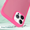 image:imageTENOC Phone Case Compatible with iPhone 13 amp iPhone 14 Black Case AntiFingerprint Protective Bumper Matte Cover for 61 InchTranslucent Hot Pink