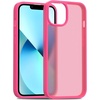 image:imageTENOC Phone Case Compatible with iPhone 13 amp iPhone 14 Black Case AntiFingerprint Protective Bumper Matte Cover for 61 InchTranslucent Hot Pink