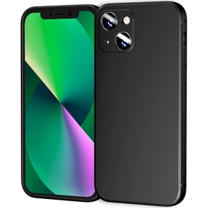 image:imageTENOC Camera Lens Protector for iPhone 13 9H Tempered Glass Camera Screen Cover Black Metal Individual Ring