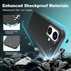 image:imageTENOC Phone Case Compatible with iPhone 15 Black Case AntiFingerprint Protective Bumper Matte Cover for 61 InchBlack