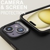 image:imageTENOC Phone Case Compatible with iPhone 15 Black Case AntiFingerprint Protective Bumper Matte Cover for 61 InchBlack