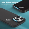 image:imageTENOC Phone Case Compatible with iPhone 15 Black Case AntiFingerprint Protective Bumper Matte Cover for 61 InchBlack