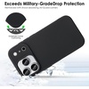 image:imageTENOC Phone Case Compatible with iPhone 15 Black Case AntiFingerprint Protective Bumper Matte Cover for 61 InchBlack
