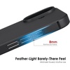 image:imageTENOC Phone Case Compatible with iPhone 15 Black Case AntiFingerprint Protective Bumper Matte Cover for 61 InchBlack