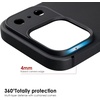 image:imageTENOC Phone Case Compatible with iPhone 15 Black Case AntiFingerprint Protective Bumper Matte Cover for 61 InchBlack
