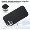 image:imageTENOC Phone Case Compatible with iPhone 15 Black Case AntiFingerprint Protective Bumper Matte Cover for 61 InchBlack