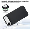 image:imageTENOC Phone Case Compatible with iPhone 15 Black Case AntiFingerprint Protective Bumper Matte Cover for 61 InchBlack