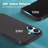 image:imageTENOC Phone Case Compatible with iPhone 15 Black Case AntiFingerprint Protective Bumper Matte Cover for 61 InchBlack