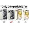 image:imageTENOC Phone Case Compatible with iPhone 15 Black Case AntiFingerprint Protective Bumper Matte Cover for 61 InchClear