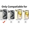 image:imageTENOC Phone Case Compatible with iPhone 15 Black Case AntiFingerprint Protective Bumper Matte Cover for 61 InchClear