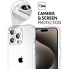image:imageTENOC Phone Case Compatible with iPhone 15 Black Case AntiFingerprint Protective Bumper Matte Cover for 61 InchClear