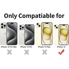 image:imageTENOC Phone Case Compatible with iPhone 15 Black Case AntiFingerprint Protective Bumper Matte Cover for 61 InchClear