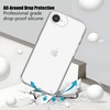 image:imageTENOC Phone Case Compatible with iPhone 15 Black Case AntiFingerprint Protective Bumper Matte Cover for 61 InchClear