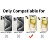 image:imageTENOC Phone Case Compatible with iPhone 15 Black Case AntiFingerprint Protective Bumper Matte Cover for 61 InchClear