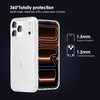image:imageTENOC Phone Case Compatible with iPhone 15 Black Case AntiFingerprint Protective Bumper Matte Cover for 61 InchClear