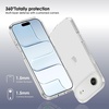 image:imageTENOC Phone Case Compatible with iPhone 15 Black Case AntiFingerprint Protective Bumper Matte Cover for 61 InchClear AntiYellowing