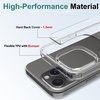 image:imageTENOC Phone Case Compatible with iPhone 15 Black Case AntiFingerprint Protective Bumper Matte Cover for 61 InchClear AntiYellowing