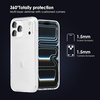 image:imageTENOC Phone Case Compatible with iPhone 15 Black Case AntiFingerprint Protective Bumper Matte Cover for 61 InchClear AntiYellowing