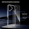 image:imageTENOC Phone Case Compatible with iPhone 15 Black Case AntiFingerprint Protective Bumper Matte Cover for 61 InchClear AntiYellowing