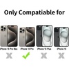 image:imageTENOC Phone Case Compatible with iPhone 15 Black Case AntiFingerprint Protective Bumper Matte Cover for 61 InchClear AntiYellowing
