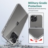 image:imageTENOC Phone Case Compatible with iPhone 15 Black Case AntiFingerprint Protective Bumper Matte Cover for 61 InchClear AntiYellowing