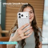 image:imageTENOC Phone Case Compatible with iPhone 15 Black Case AntiFingerprint Protective Bumper Matte Cover for 61 InchClear Glitter