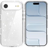 image:imageTENOC Phone Case Compatible with iPhone 15 Black Case AntiFingerprint Protective Bumper Matte Cover for 61 InchClear Glitter