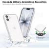 image:imageTENOC Phone Case Compatible with iPhone 15 Black Case AntiFingerprint Protective Bumper Matte Cover for 61 InchClear Glitter