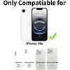 image:imageTENOC Phone Case Compatible with iPhone 15 Black Case AntiFingerprint Protective Bumper Matte Cover for 61 InchClear Glitter