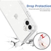image:imageTENOC Phone Case Compatible with iPhone 15 Black Case AntiFingerprint Protective Bumper Matte Cover for 61 InchClear Glitter