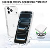 image:imageTENOC Phone Case Compatible with iPhone 15 Black Case AntiFingerprint Protective Bumper Matte Cover for 61 InchClear Glitter