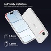image:imageTENOC Phone Case Compatible with iPhone 15 Black Case AntiFingerprint Protective Bumper Matte Cover for 61 InchClear Glitter