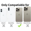 image:imageTENOC Phone Case Compatible with iPhone 15 Black Case AntiFingerprint Protective Bumper Matte Cover for 61 InchClear Glitter
