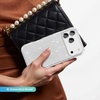 image:imageTENOC Phone Case Compatible with iPhone 15 Black Case AntiFingerprint Protective Bumper Matte Cover for 61 InchClear Glitter