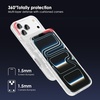 image:imageTENOC Phone Case Compatible with iPhone 15 Black Case AntiFingerprint Protective Bumper Matte Cover for 61 InchClear Glitter