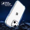 image:imageTENOC Phone Case Compatible with iPhone 15 Black Case AntiFingerprint Protective Bumper Matte Cover for 61 InchClear Glitter