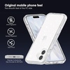 image:imageTENOC Phone Case Compatible with iPhone 15 Black Case AntiFingerprint Protective Bumper Matte Cover for 61 InchClear Glitter