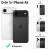 image:imageTENOC Phone Case Compatible with iPhone 15 Black Case AntiFingerprint Protective Bumper Matte Cover for 61 InchClear Glitter