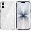 image:imageTENOC Phone Case Compatible with iPhone 15 Black Case AntiFingerprint Protective Bumper Matte Cover for 61 InchClear Glitter
