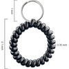 image:imageTENOC Spiral Coil Keychain Antilost Key Chain Holder Lanyard Cord for Sauna Outdoor Sports and Gym PoolBlack  White  Clear