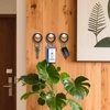 image:imageTENOC Spiral Coil Keychain Antilost Key Chain Holder Lanyard Cord for Sauna Outdoor Sports and Gym PoolBlack