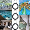 image:imageTENOC Spiral Coil Keychain Antilost Key Chain Holder Lanyard Cord for Sauna Outdoor Sports and Gym PoolBlack