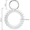 image:imageTENOC Spiral Coil Keychain Antilost Key Chain Holder Lanyard Cord for Sauna Outdoor Sports and Gym PoolClear