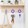image:imageTENOC Spiral Coil Keychain Antilost Key Chain Holder Lanyard Cord for Sauna Outdoor Sports and Gym PoolDeep Purple