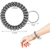 image:imageTENOC Spiral Coil Keychain Antilost Key Chain Holder Lanyard Cord for Sauna Outdoor Sports and Gym PoolMtblack