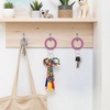 image:imageTENOC Spiral Coil Keychain Antilost Key Chain Holder Lanyard Cord for Sauna Outdoor Sports and Gym PoolMtrose Pink