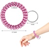 image:imageTENOC Spiral Coil Keychain Antilost Key Chain Holder Lanyard Cord for Sauna Outdoor Sports and Gym PoolMtrose Pink