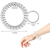 image:imageTENOC Spiral Coil Keychain Antilost Key Chain Holder Lanyard Cord for Sauna Outdoor Sports and Gym PoolMtsilver